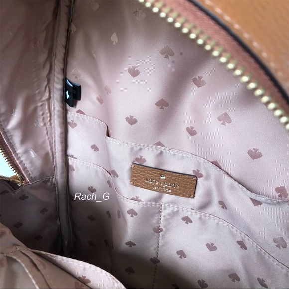 Kate Spade Leila Medium Dome Pebbled Leather Backpack - Picture 8 of 10